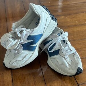 New Balance 327 White and Blue denim Sneakers 👟